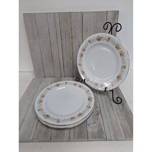 International Brighton Collection Claridge 8302 Porcelain Set of 4 Salad Plates